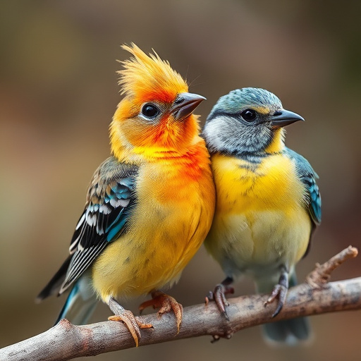 Wild birds feeding on chopped fruit