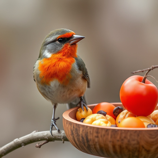 Wild birds feeding on sunflower seeds