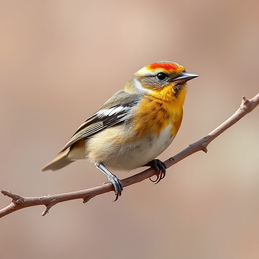 Wild birds pecking at fresh seeds