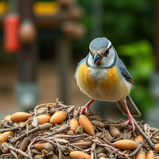 Window feeder attracting garden birds