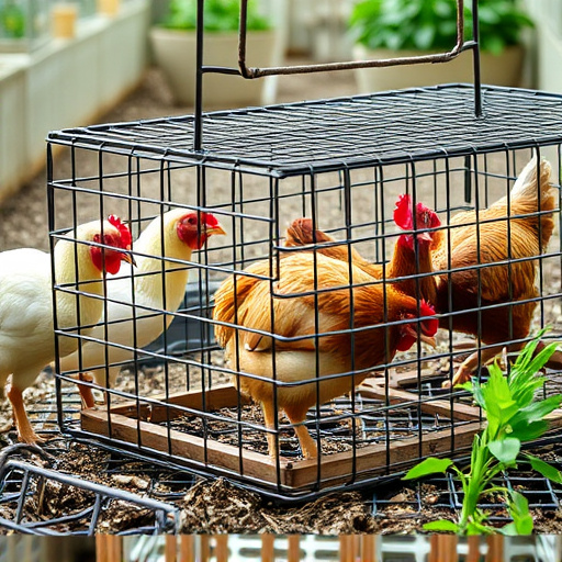 Wire mesh feeder deterring large birds