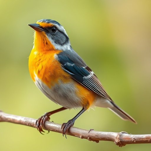 Young bird learning to eat independently