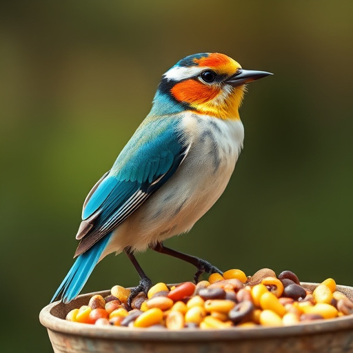 Assorted UK bird feed on webpage