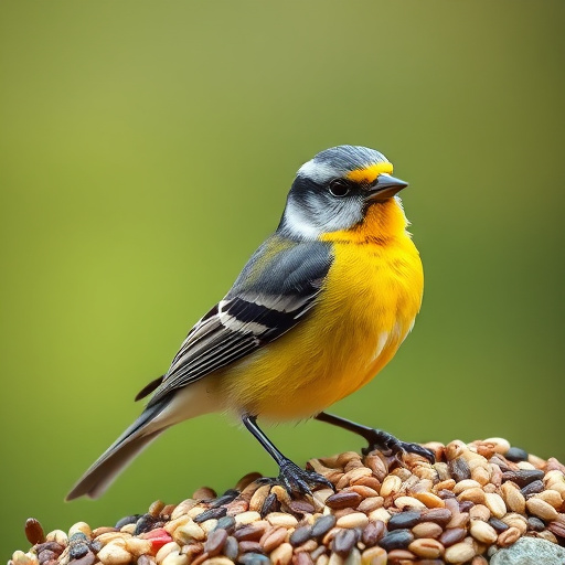 Bags of mixed bird seed varieties