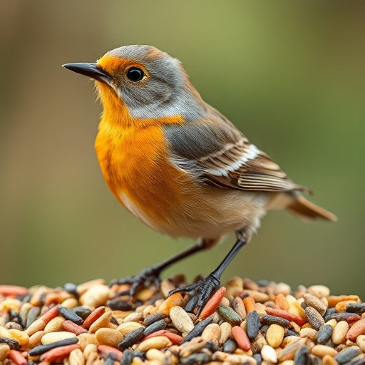 Bags of mixed bird seed varieties