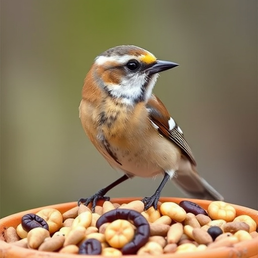Bird food delivery box on doorstep