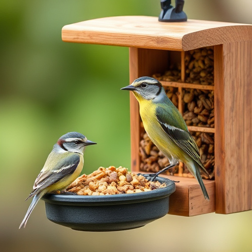 Customer holding bird seed delivery bag