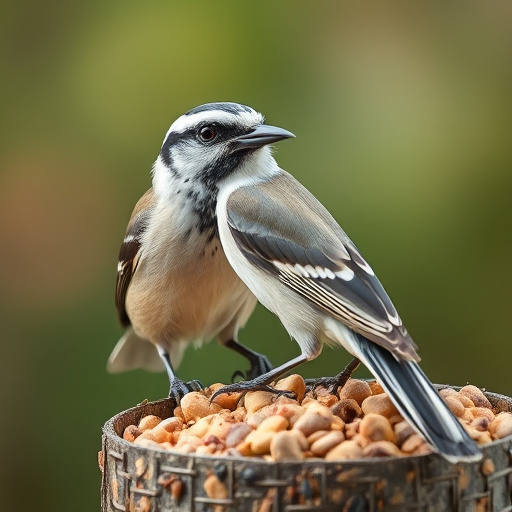 Dried mealworms in small bowl