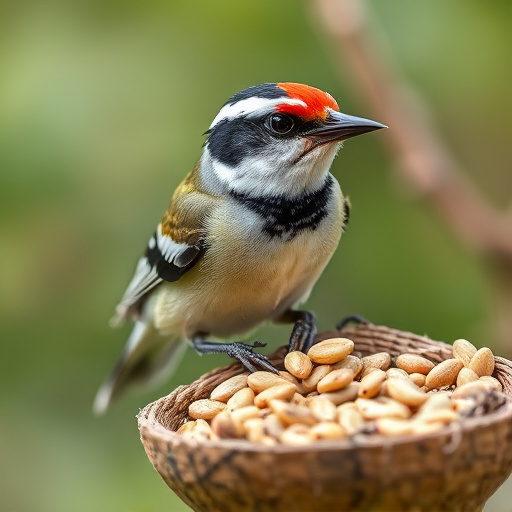 Dried mealworms in small bowl