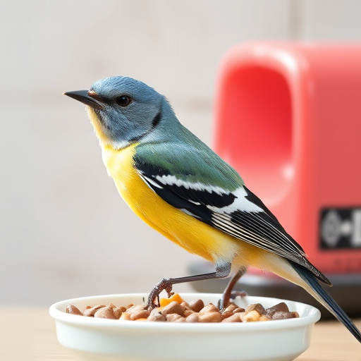 Garden birds near freshly delivered food