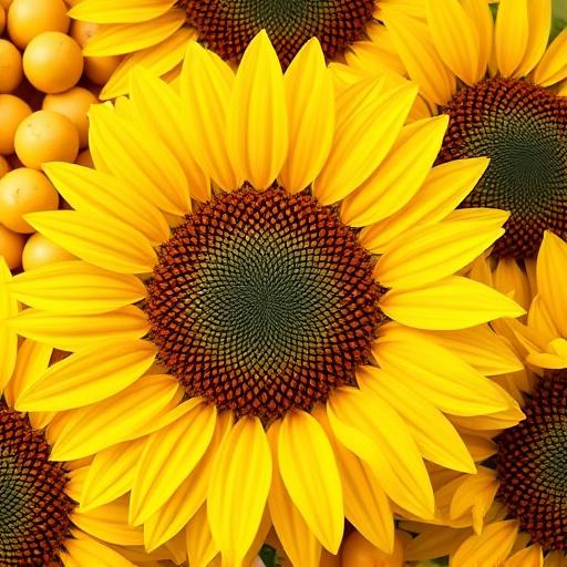 Garden table scattered with sunflower hearts