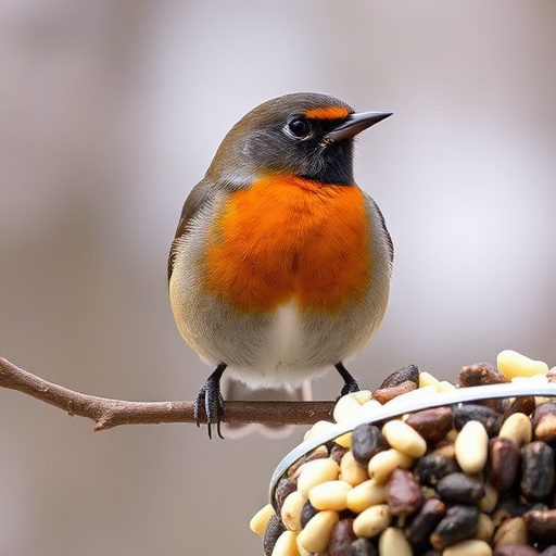 Insect-rich seed mix for UK robins