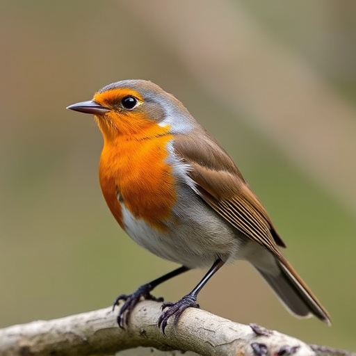 Robin feeding on sunflower heart pieces