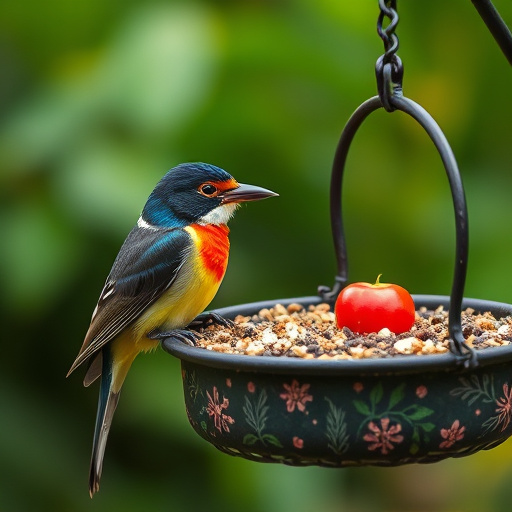 Seasonal bird feeding guide with UK birds