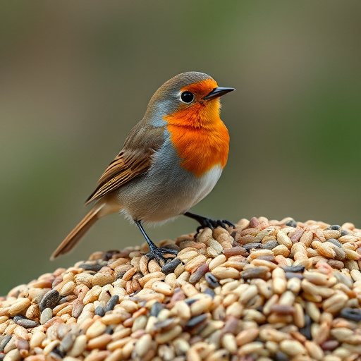Soft food blend ideal for robins
