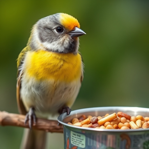 Stack of bird feed parcels indoors