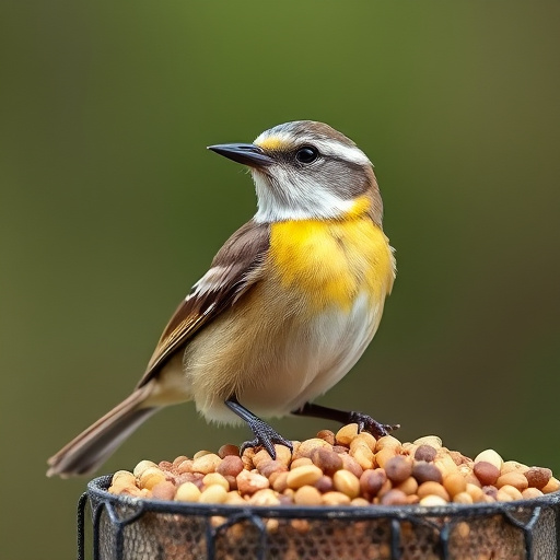 UK delivery box with bird seed label