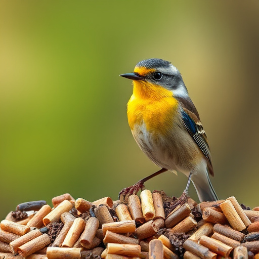UK delivery box with bird seed label