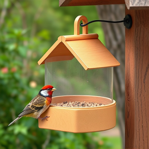 Weatherproof bird feeding station outdoors