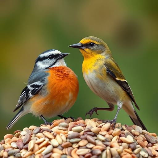 Wild bird seed in eco-friendly bag