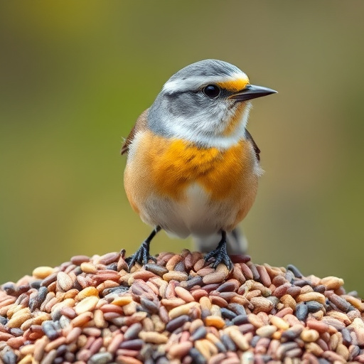 Wild bird seed in eco-friendly bag