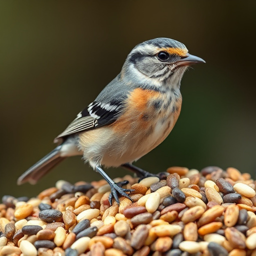 Wild bird seed in eco-friendly bag