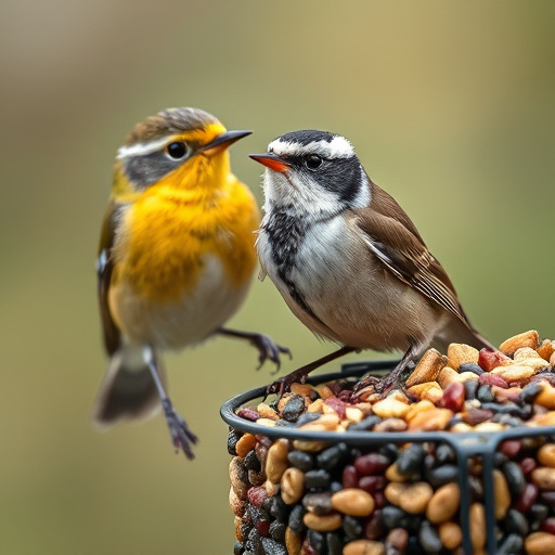 Close-up of bird seed texture UK