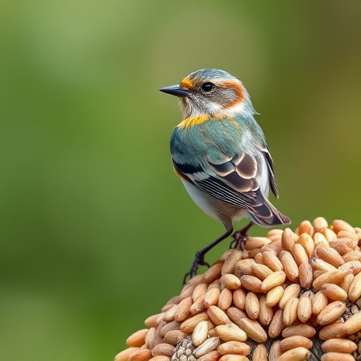 Close-up of bird seed texture UK