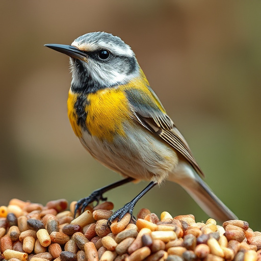 UK delivery box with bird seed label