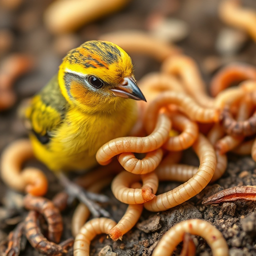 Bulk tub of mealworms for wild birds
