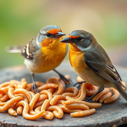 Bulk tub of mealworms for wild birds