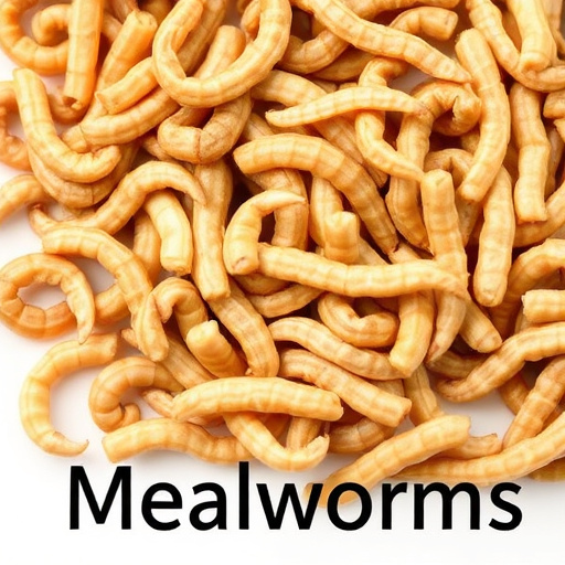 Clear bag of dried mealworms UK