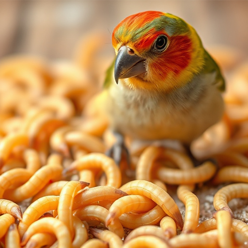 Clear bag of dried mealworms UK