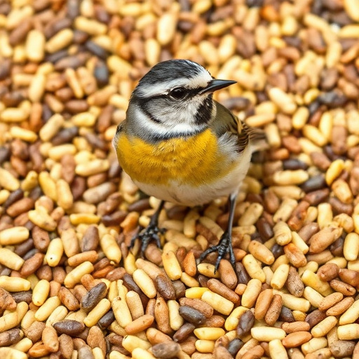 Close-up of bird seed texture UK