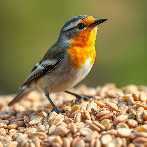 Close-up of bird seed texture UK