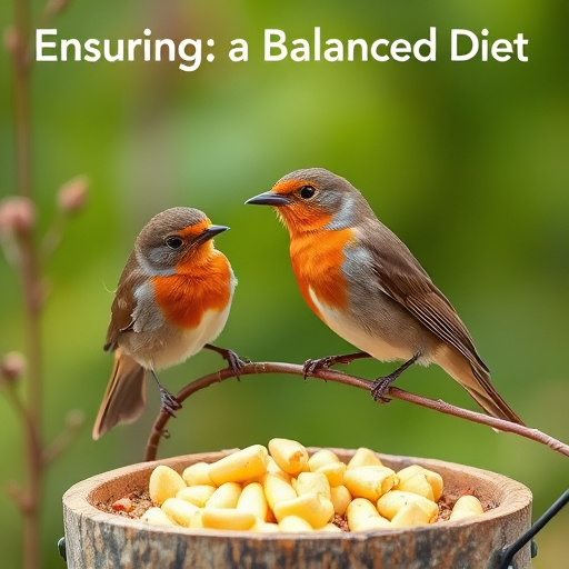 Crushed peanuts served for garden robins