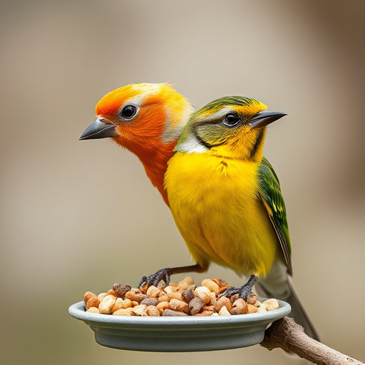 Customer holding bird seed delivery bag