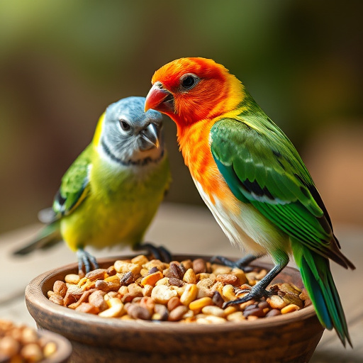 Customer holding bird seed delivery bag