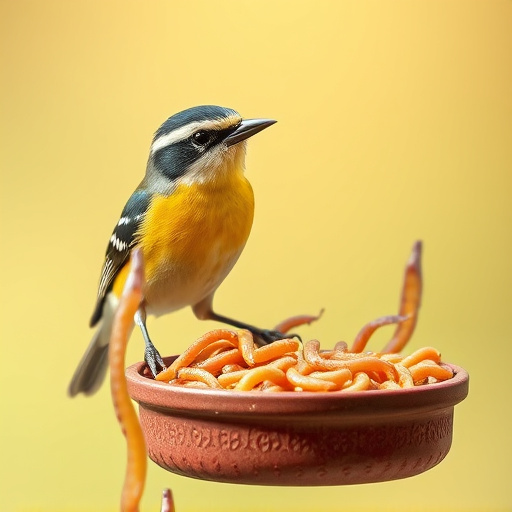 Natural Nectar: Feeding Wild Birds with Live Mealworms