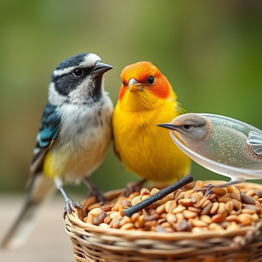 Postman delivering wild bird food parcel