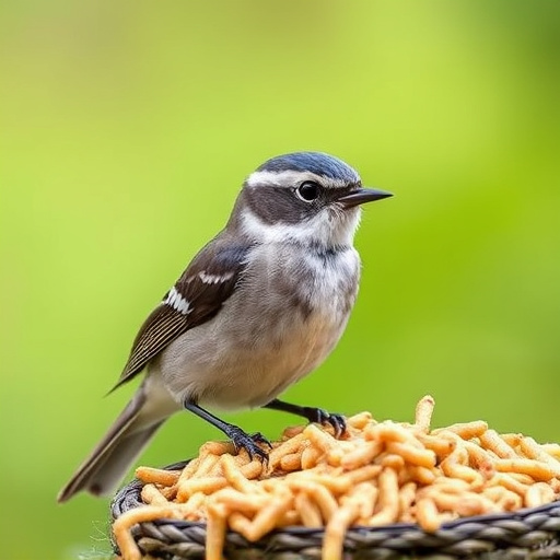 Selection of bird foods on garden table