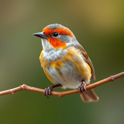 Small garden birds gathered around suet