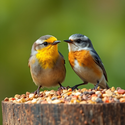UK delivery box with bird seed label