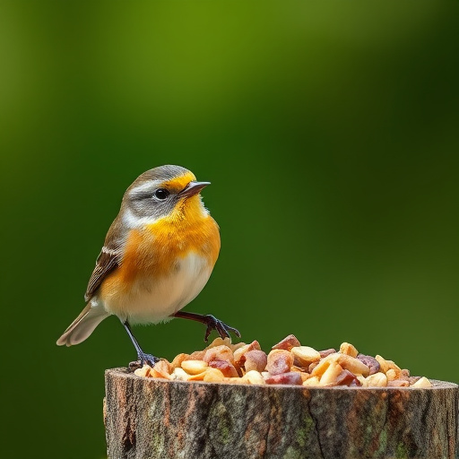 Wild bird seed in eco-friendly bag