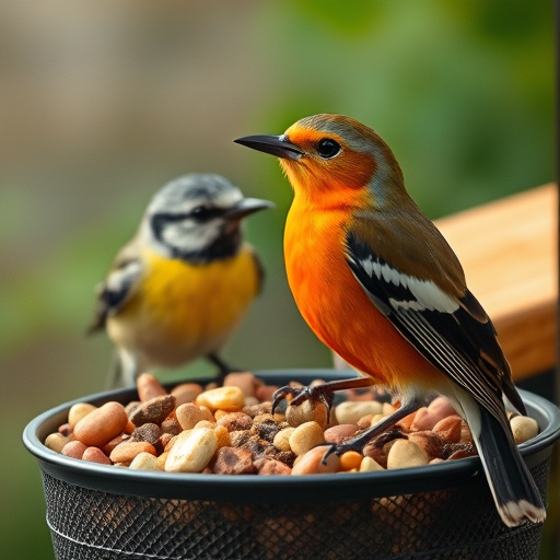 Assorted UK bird feed on webpage