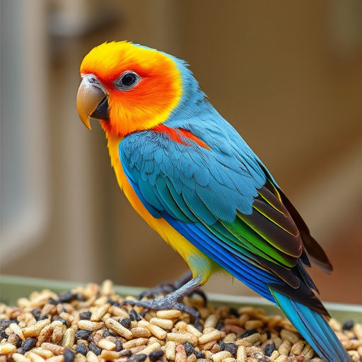 Bird feeder filled with mealworms only