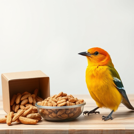 Bird food box left at front door