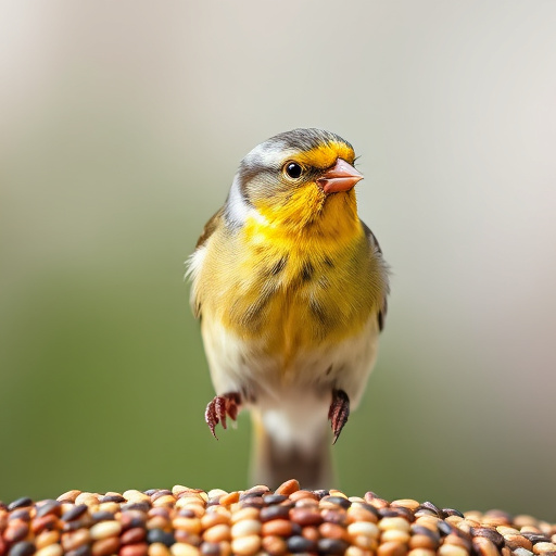 Bulk bird seed bags stacked neatly