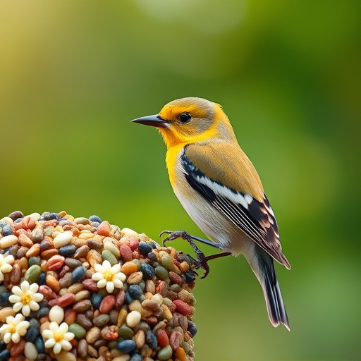 Bulk bird seed bags stacked neatly