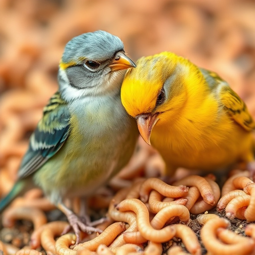 Bulk tub of mealworms for wild birds
